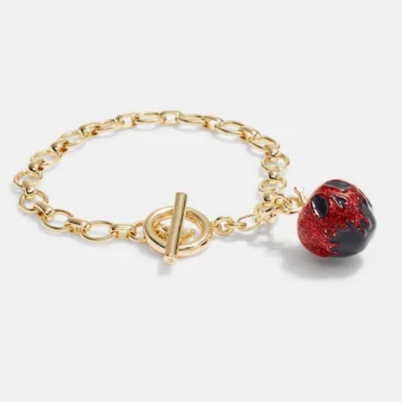 DISNEY X COACH Snow White Poision Apple Gold Bracelet Limited Edition NEW - Picture 2 of 4